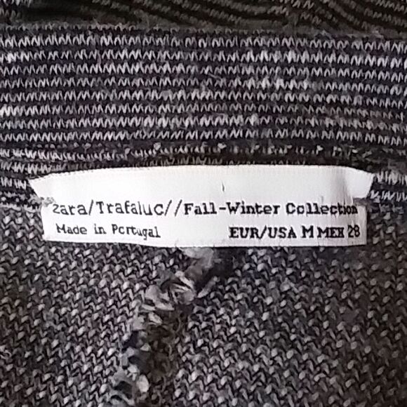 Zara Trafaluc Top Charcoal Striped Heathered - Picture 7 of 10